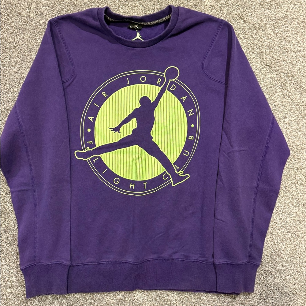 Jordan Purple and Green Sweatshirt